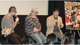 『全然大丈夫』トークショーにて　（左から）桝野浩一、荒川良々、藤田容介監督