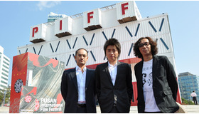釜山国際映画祭にて『パレード』ワールドプレミア上映（左から）吉田修一、行定勲、藤原竜也