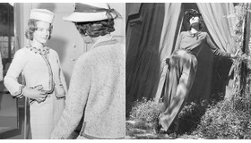 女優のロミー・シュナイダーのフィッティングに立ち会うガブリエル・シャネル（1960年）／ガブリエル・シャネル（1938年）
