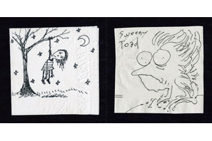 ティム・バートン、紙ナプキンに描きとめたスケッチが画集に「ナプキンアート・オブ・ティム・バートン」 画像
