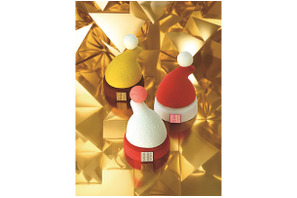 【3時のおやつ】サンタ帽のふんわりムースケーキなどカラフルなクリスマス「フォション」 画像