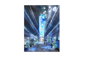 表参道ヒルズに高さ14mの映像アートクリスマスツリー出現！　11月6日から点灯 画像