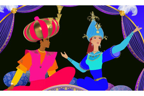 フレスコ画、シルエット…鮮やかな色彩と独特の表現とらえる『古の王子と3つの花』場面写真