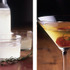 左：ローズマリーをそえてオリジナルスタイルに完成したハーフフローズンスタイルのブルックリンパーラーのレモネード。グラス 600円、デキャンタ 1,300円　右：ブルックリンマティーニ