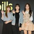 「bills」in Seoulのオープニングレセプションパーティに訪れたクレヨンポップのGum-Mi、ELLIN、So-Yui。