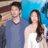 『悪夢探偵2』完成披露記者会見。（左から）塚本晋也監督、松田龍平、三浦由衣、市川実和子。