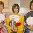 「毎日かあさん」アフレコ収録にて（左から）波瑠、大後寿々花、高山侑子