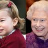シャーロット王女＆エリザベス女王-(C)Getty Images