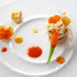 「粉山椒の香り立つ北海道産帆立貝の片面焼き」