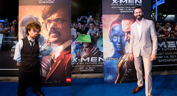 ヒュー・ジャックマン＆ピーター・ディンクレイジ／『X-MEN：フューチャー＆パスト』 -(C)2014 Twentieth Century Fox.