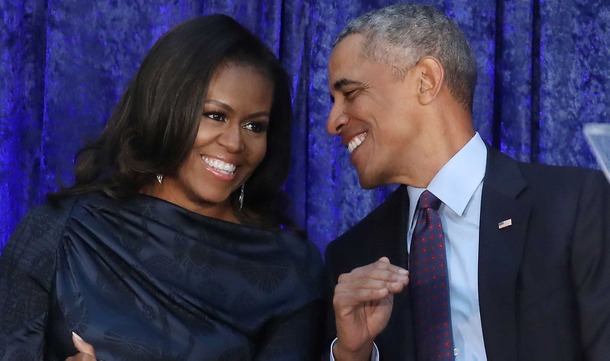 バラク・オバマ元米大統領＆妻ミシェル夫人(C)Getty Images