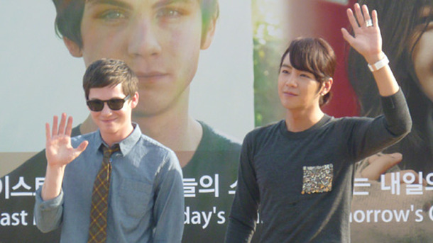 釜山国際映画祭にて　ローガン・ラーマン（左）＆チャン・グンソク（右）　photo：Ayako Ishizu