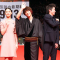 佐藤健（緋村剣心役）＆武井咲（神谷薫役）＆藤原竜也（志々雄真実役）／『るろうに剣心 京都大火編』完成披露試写会