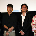 『40歳問題』ティーチインにて（左から）浜崎貴司、大沢伸一、桜井秀俊、中江裕司監督