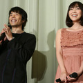 『おと・な・り』初日舞台挨拶（左から）岡田義徳、麻生久美子