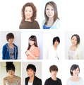 上段左から、坂本千夏さん、山口眞弓さん、花江夏樹さん、三森すずこさん、細谷佳正さん、田村睦心さん、吉田仁美さん、榎木淳弥さん、池田純矢さん、M・A・Oさん