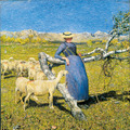 ジョヴァンニ・セガンティーニ 《アルプスの真昼》1892年 / 86.0 × 80.0 cm / 油彩・カンヴァス