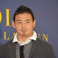 「ポロ ラルフ ローレン」記者会見に登場した五郎丸歩選手