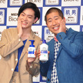 菅田将暉、澤部佑（ハライチ）／ビオレ“肌男”新CM発表会