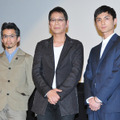 （写真左から）石井岳龍監督、大杉漣、高良健吾『蜜のあわれ』ヒット御礼舞台挨拶