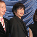 『笑う警官』初日舞台挨拶（左から）角川春樹監督、大森南朋、松雪泰子　（photo：Yoko Saito）