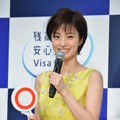 上戸彩／「Visaデビットカード」新CM発表会