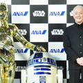 『スター・ウォーズ』C-3PO役の“伝説”アンソニー・ダニエルズが来日！ 特別機にご満悦・画像