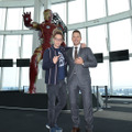 クリス・プラット、マーベル展を訪問！ 巨大アイアンマンに大興奮・画像