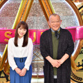 メインＭＣの笑福亭鶴瓶（右）と新サブＭＣの川栄李奈（左）「A-Studio」-(C)TBS