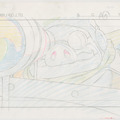 『宮崎駿展』イメージ画『紅の豚』(1992)原画（C）1992 Studio Ghibli・NN