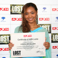 「LOST シーズン3」ジャパンプレミア　“ロスティ”第一号に認定されたクリスタル・ケイ