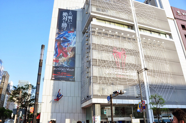 『アメイジング・スパイダーマン2』除幕式イベント in 銀座ソニービル