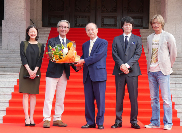 松山ケンイチ＆蒼井優＆豊川悦司＆木村大作（監督）／『春を背負って』凱旋プレミア・イベント