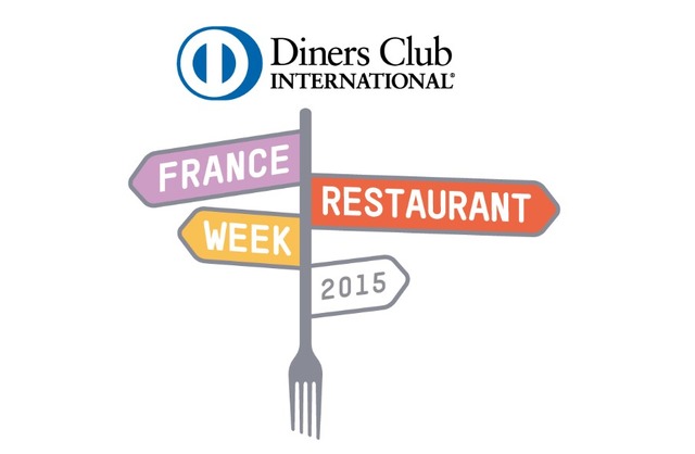 「ダイナースクラブ フランス レストランウィーク 2015」のオフィシャルロゴ。