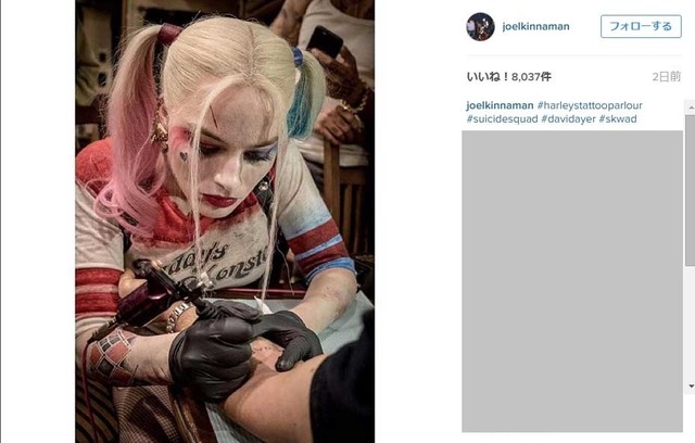 『Suicide Squad』マーゴット・ロビー／ジョエル・キナマンのインスタグラムより