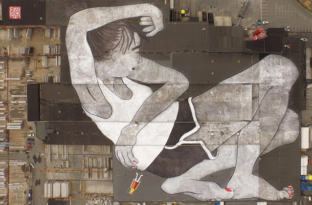 フランス人アーティスト「Ella & Pitr」が完成させた世界で一番大きな壁画／「Nuart Festival」15周年記念作品