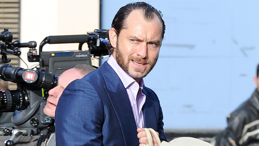 ロンドンで『Dom Hemingway』（原題）を撮影中のジュード・ロウ -(C) Splash／AFLO