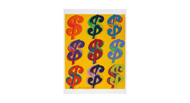 アンディ・ウォーホル《$ (9)》 1982年アンディ・ウォーホル美術館蔵（c） 2014 The Andy Warhol Foundation for the Visual Arts, Inc. / Artists Rights Society (ARS), New York