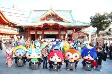 神田明神に“妖怪”21体大集合！　日野晃博氏「ハリウッド進出目指す」とヒット祈願！ 画像