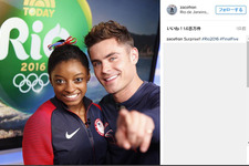 ザック・エフロン、リオ五輪で大活躍の体操女子金メダリストとご対面 画像