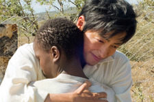 風に立つライオン