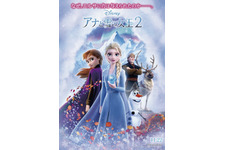 エルサ＆アナに雪の結晶と落ち葉が舞う『アナ雪2』日本オリジナルポスター 画像