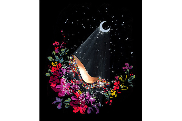 クリスチャン ルブタン」11色のクリスタル輝く“月光”シューズ 