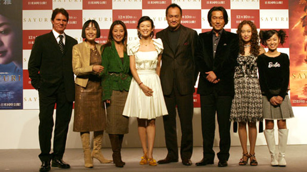 Sayuri チャン ツィイー ミシェル ヨー ロブ マーシャル監督に渡辺謙 役所広司 工藤夕貴 大後寿々花 来日記者会見 Cinemacafe Net