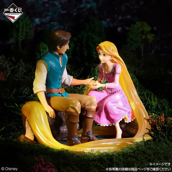 塔の上のラプンツェル』と『リトル・マーメイド』のシーンフィギュアが