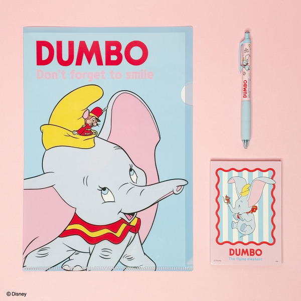 ダンボ＆ティモシー＆ジャンボが登場！ ピンクとブルーを基調にした