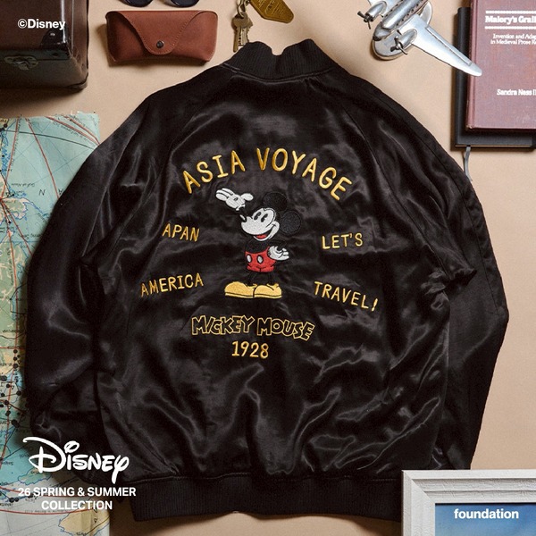 AVIREX アヴィレックス Disney ディズニー コラボ スタジャン スカジャンやTシャツなど…ウォルト・ディズニーのクラシックな世界観を