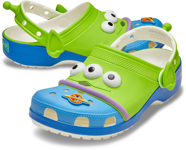 完売品　ディズニー＆ピクサー　トイストーリー　エイリアン クラシック クロッグ エイリアンを大胆にデザインしたクラシック クロッグも！『トイ
