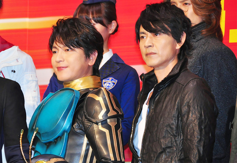 及川光博 仮面ライダー3号のスーツに感激 ショッカー軍団のセンターでポーズ 6枚目の写真 画像 Cinemacafe Net