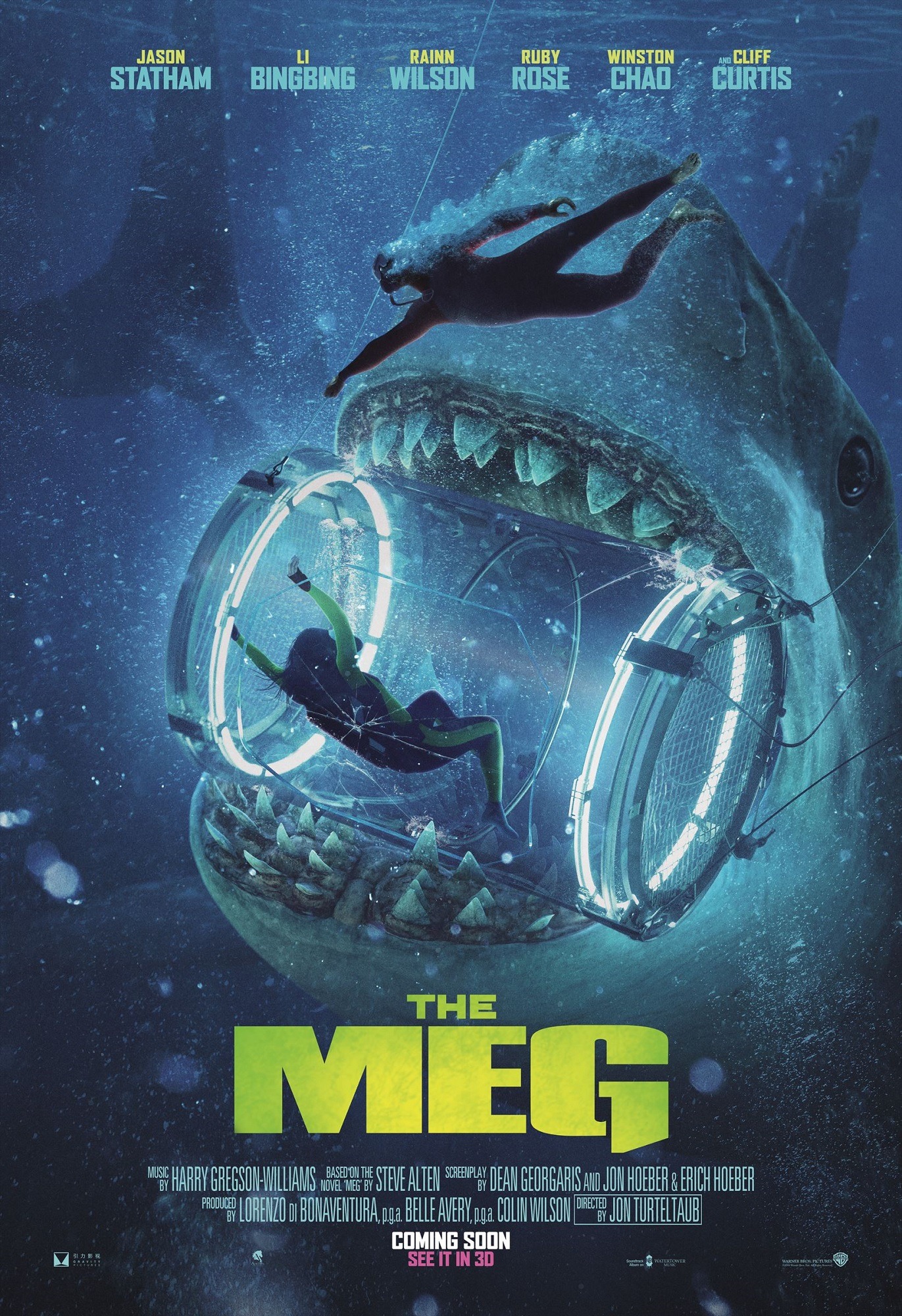 絶体絶命 超巨大ザメに飲み込まれる ｍｅｇ ザ モンスター Us版新ポスター公開 Cinemacafe Net